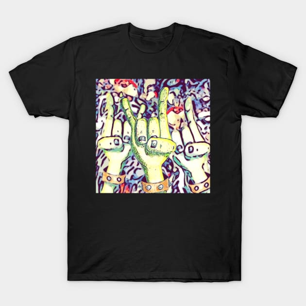 Zombie mosh pit T-Shirt by Glenbobagins